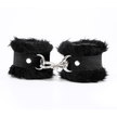 Love In Leather - Black Fluffy Cuffs w/ Suede Leather | Australian Made