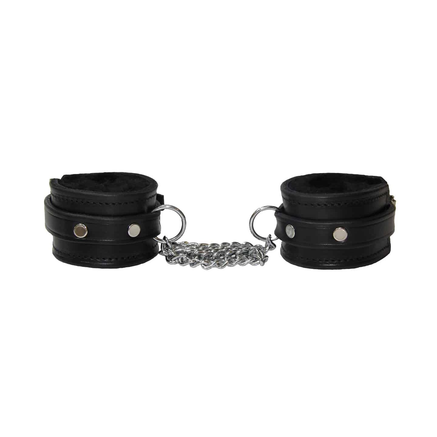 Love In Leather - Sheepskin Lined Leather Wrist Restraints | Australian Made