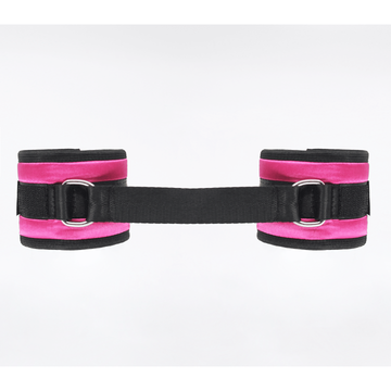 Love In Leather - Satin Wrist Restraints | Pink