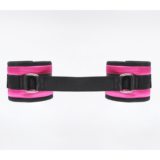 Love In Leather - Satin Wrist Restraints | Pink