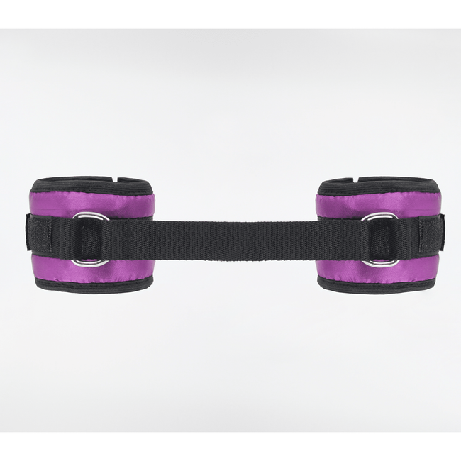 Love In Leather - Satin Wrist Restraints | Purple
