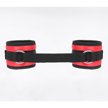 Love In Leather - Satin Wrist Restraints | Red