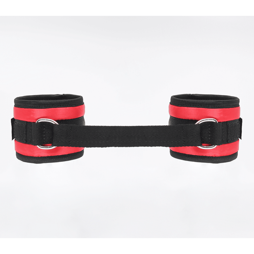 Love In Leather - Satin Wrist Restraints | Red