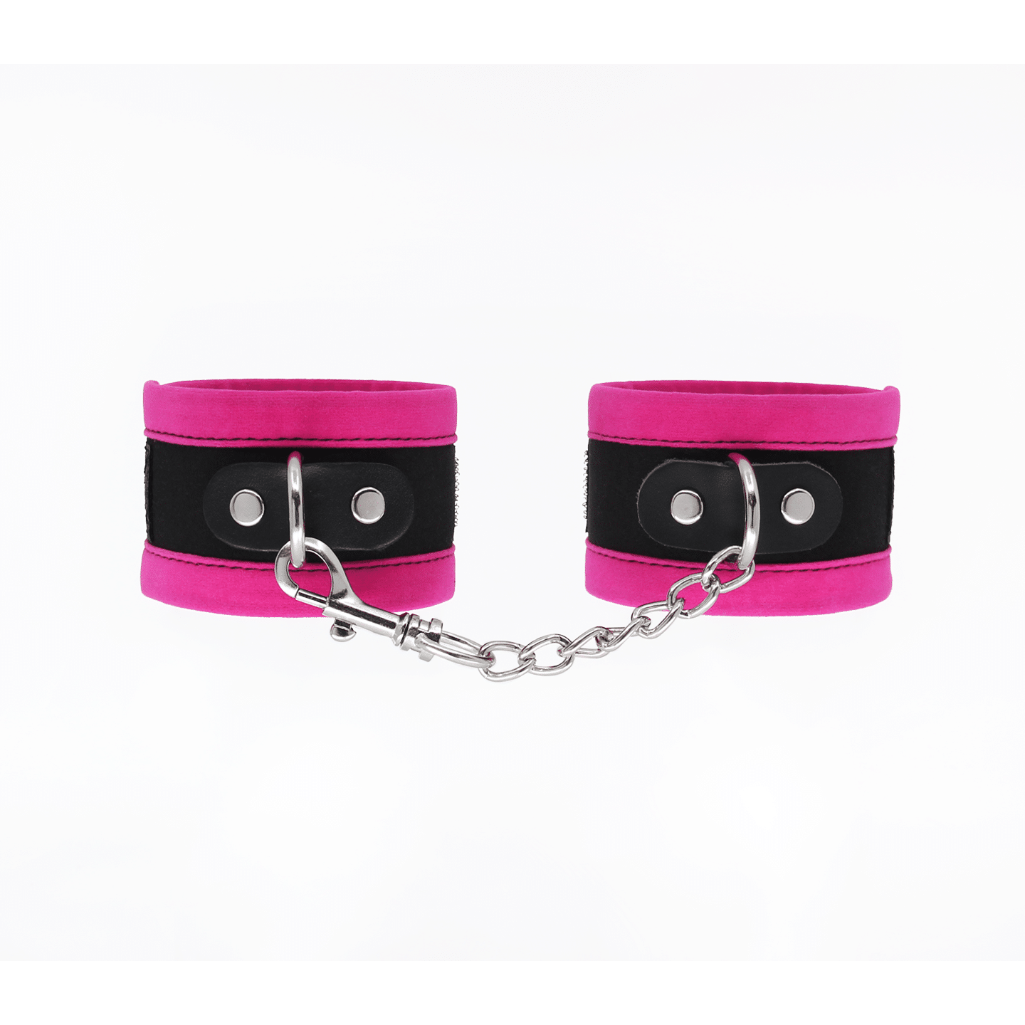 Love In Leather - Velveteen Wrist Restraints | Pink