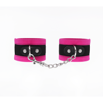 Love In Leather - Velveteen Wrist Restraints | Pink