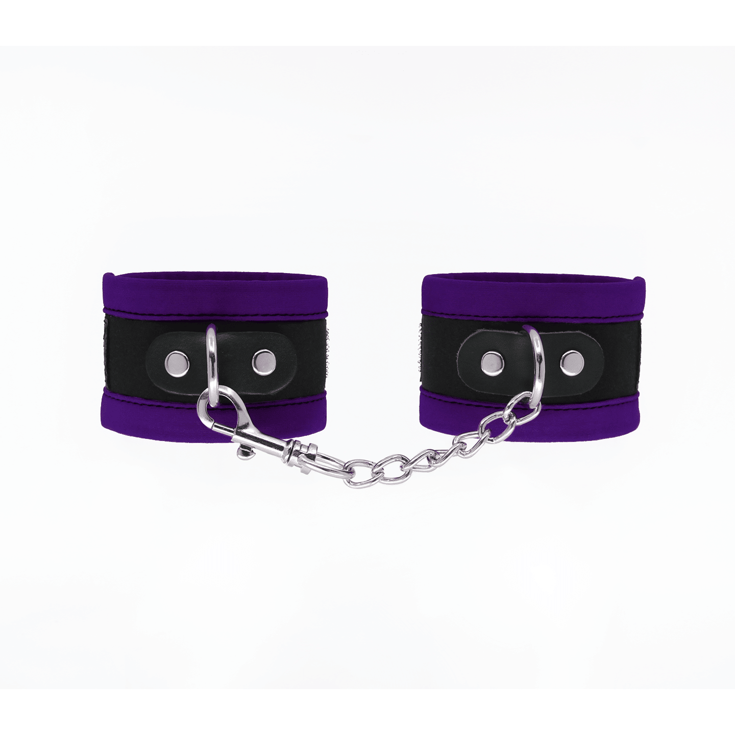 Love In Leather - Velveteen Wrist Restraints | Purple