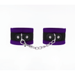 Love In Leather - Velveteen Wrist Restraints | Purple