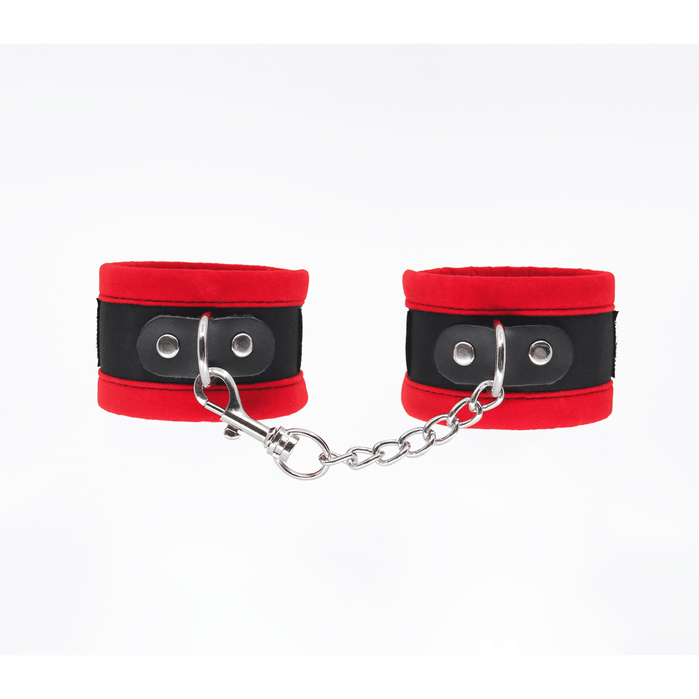 Love In Leather - Velveteen Wrist Restraints | Red
