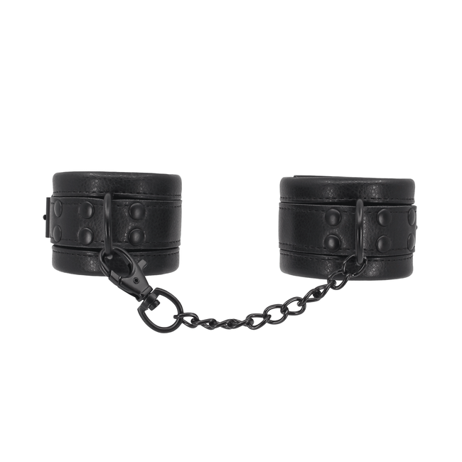 Love In Leather - Padded Faux Leather Wrist Restraints | Matte Black