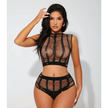 Love In Leather - Cut-out Rhinestone Two Piece Set | One Size