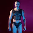 Love In Leather - Male fishnet Two Piece Lingerie Set | One Piece