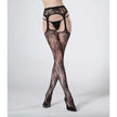 Love In Leather - Lace Fishnet Thigh High Stockings w/ Attached Garter | One Size