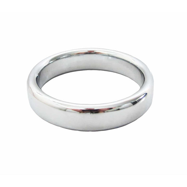 Love In Leather - Stainless Steel Fat Boy Cock Ring | 40mm