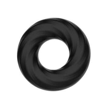 Love In Leather - Silicone Fat Boy Cock Ring | Black