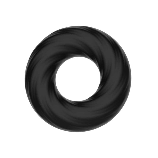 Love In Leather - Silicone Fat Boy Cock Ring | Black