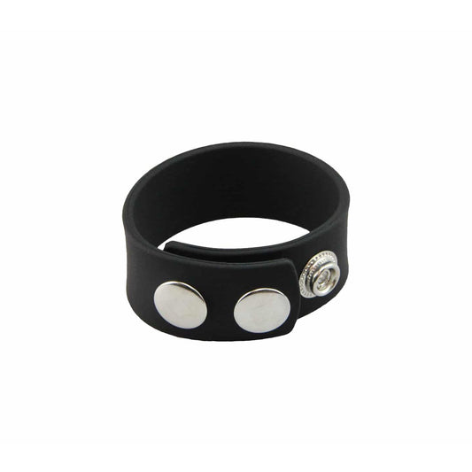 Love In Leather - Quick Release Silicone Cock Band | Black