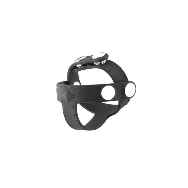 Love In Leather - Silicone Cock Strap & T-Bar Ball Divider | Black