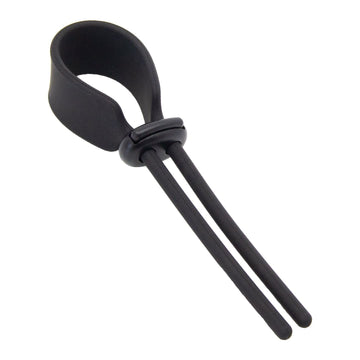 Love In Leather - Adjustable Lasso Style Cock Ring | Black