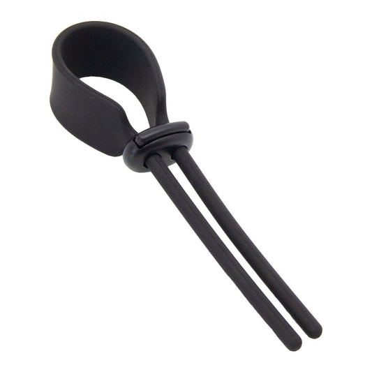 Love In Leather - Adjustable Lasso Style Cock Ring | Black