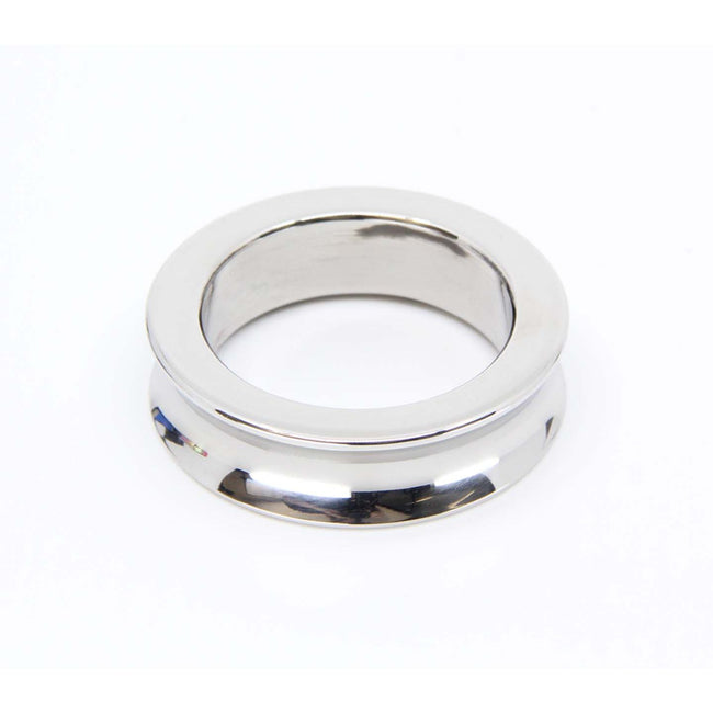Love In Leather - Stainless Steel Fat Boy Cock Ring | 40mm