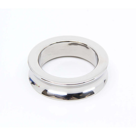 Love In Leather - Stainless Steel Fat Boy Cock Ring | 50mm