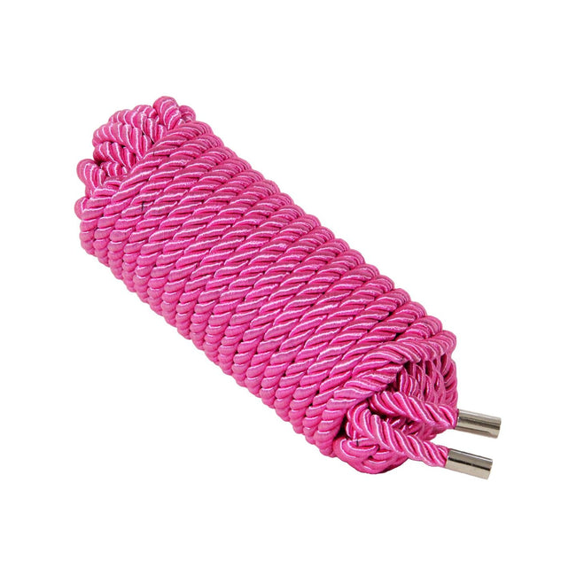 Love In Leather - 10m Silk Cotton Rope | Hot Pink