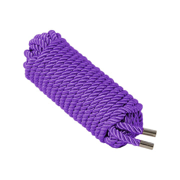Love In Leather - 10m Silk Cotton Rope | Purple