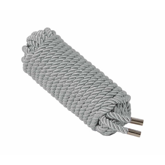 Love In Leather - 10m Silk Cotton Rope | Silver