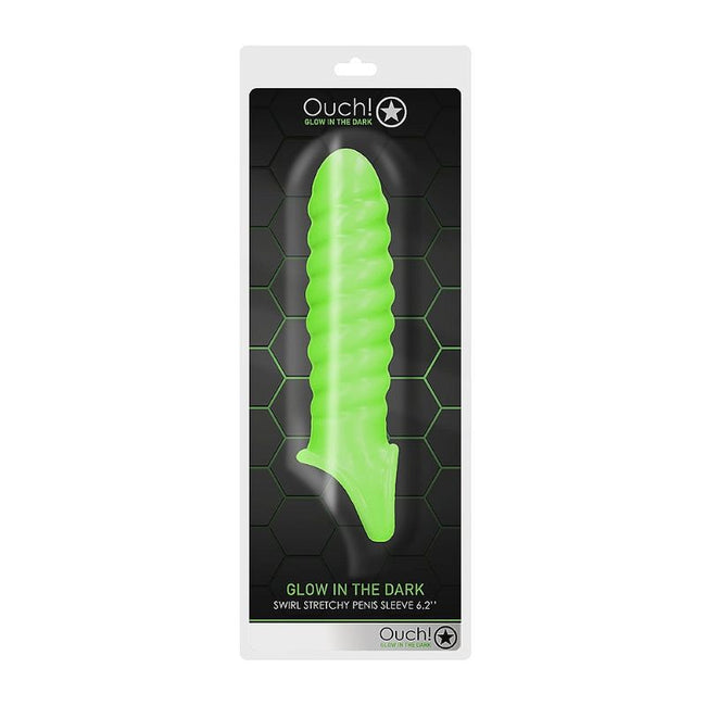 Ouch! Glow-In-The-Dark - Stretchy Penis Sleeve | Assorted Styles