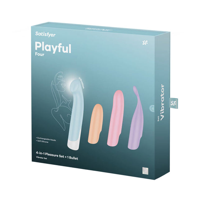 Satisfyer – Playful Four | 4-in-1 Interchangeable Vibrator Set