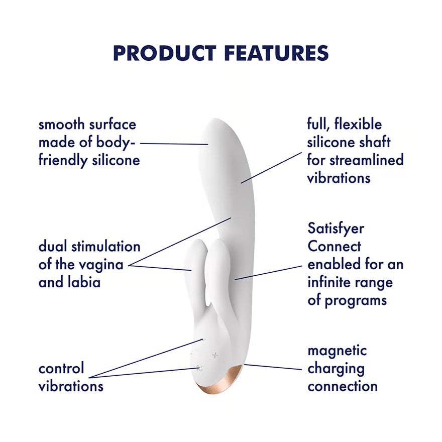 Satisfyer – Double Flex App Connect| Rabbit Vibrator