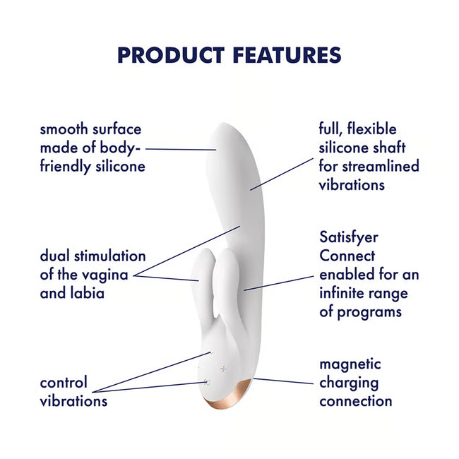 Satisfyer – Double Flex App Connect| Rabbit Vibrator