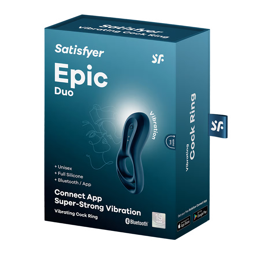 Satisfyer – Epic Duo | App Controlled Rechargeable Cock & Ball Ring