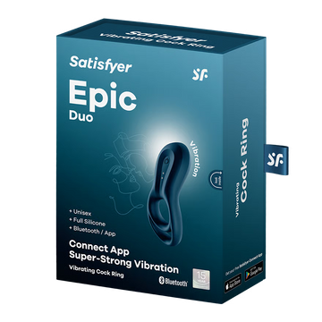 Satisfyer – Epic Duo | App Controlled Rechargeable Cock & Ball Ring