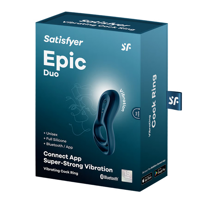 Satisfyer – Epic Duo | App Controlled Rechargeable Cock & Ball Ring