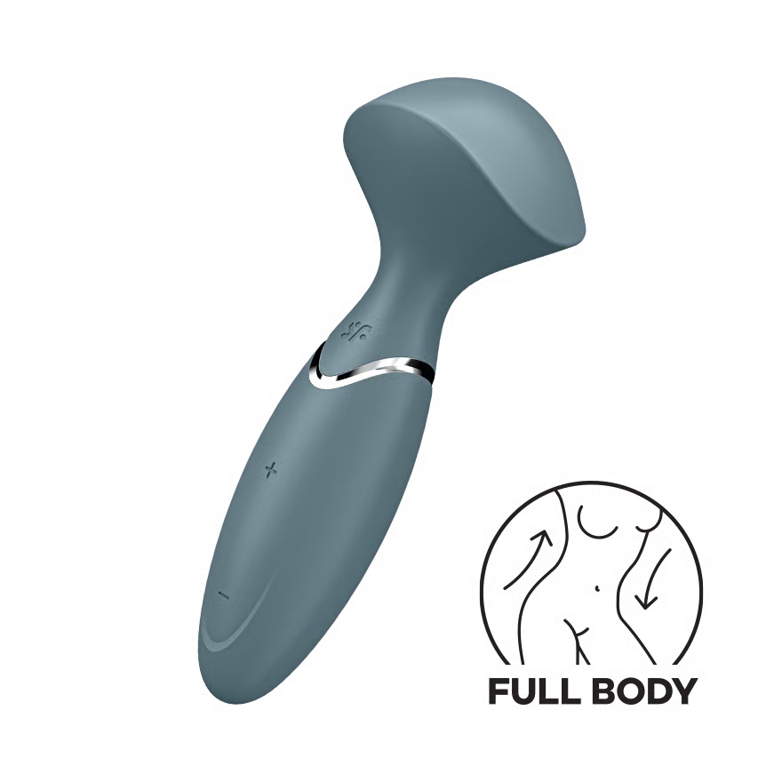 Satisfyer – Mini Wand-er Stone Grey | Compact Travel Massager