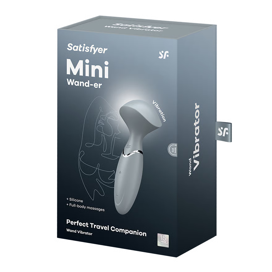 Satisfyer – Mini Wand-er Stone Grey | Compact Travel Massager