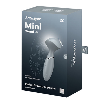 Satisfyer – Mini Wand-er Stone Grey | Compact Travel Massager