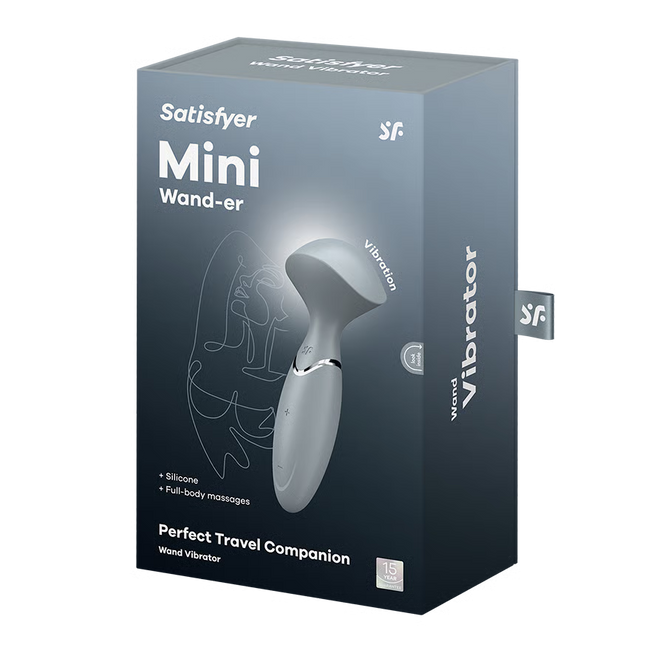 Satisfyer – Mini Wand-er Stone Grey | Compact Travel Massager