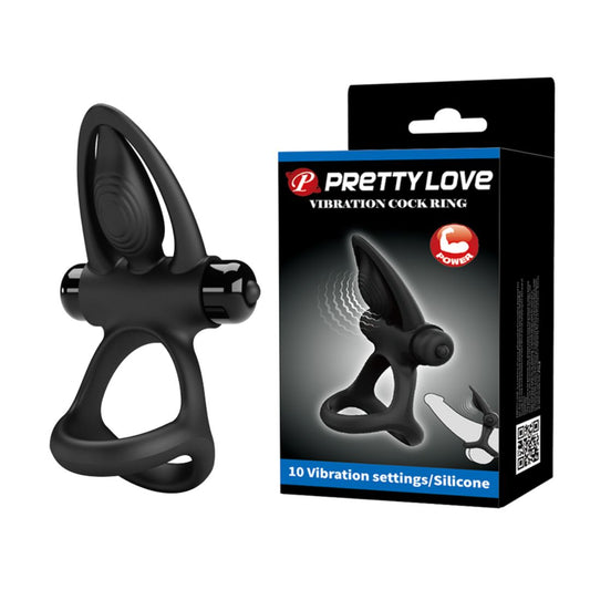 Pretty Love - Vibration Cock-Ring | Black