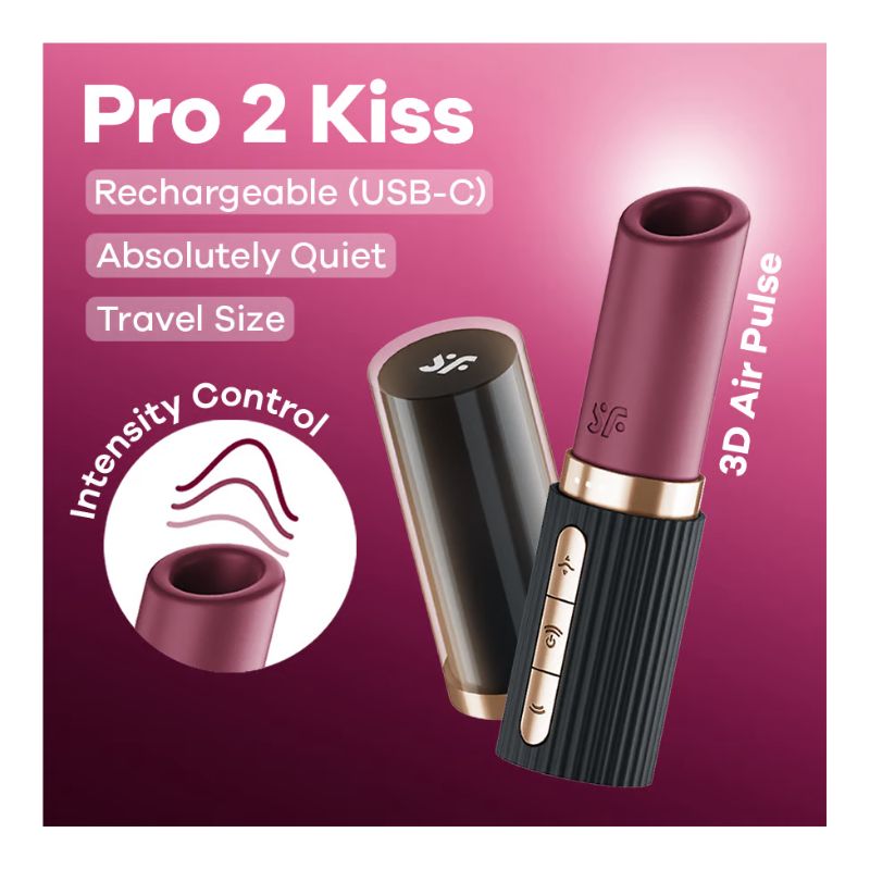 Satisfyer - Pro 2 Kiss | Discreet Air Pulse Vibrator