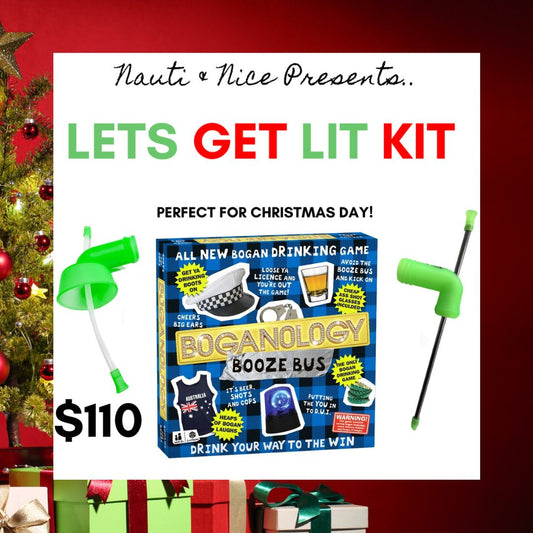 Lets Get Lit | Christmas Drinking Kit