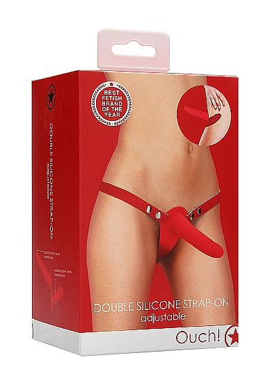 Ouch! - Double Silicone Strap On | Adjustable