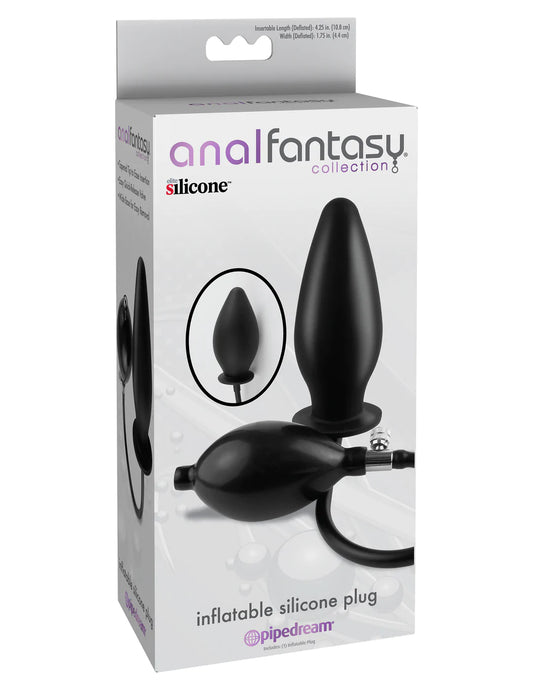 Anal Fantasy Collection - Inflatable Silicone Plug | Black