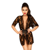 Penthouse - Sweet Retreat - Lace Robe | Black S-XL