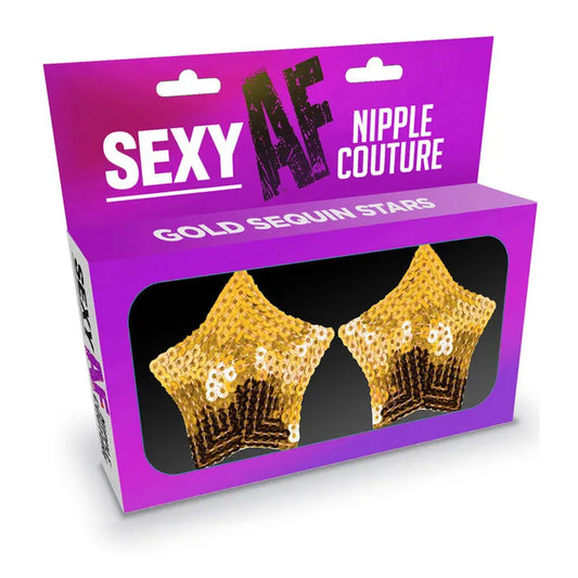 Sexy AF - Nipple Couture Gold Stars | Nipple Covers