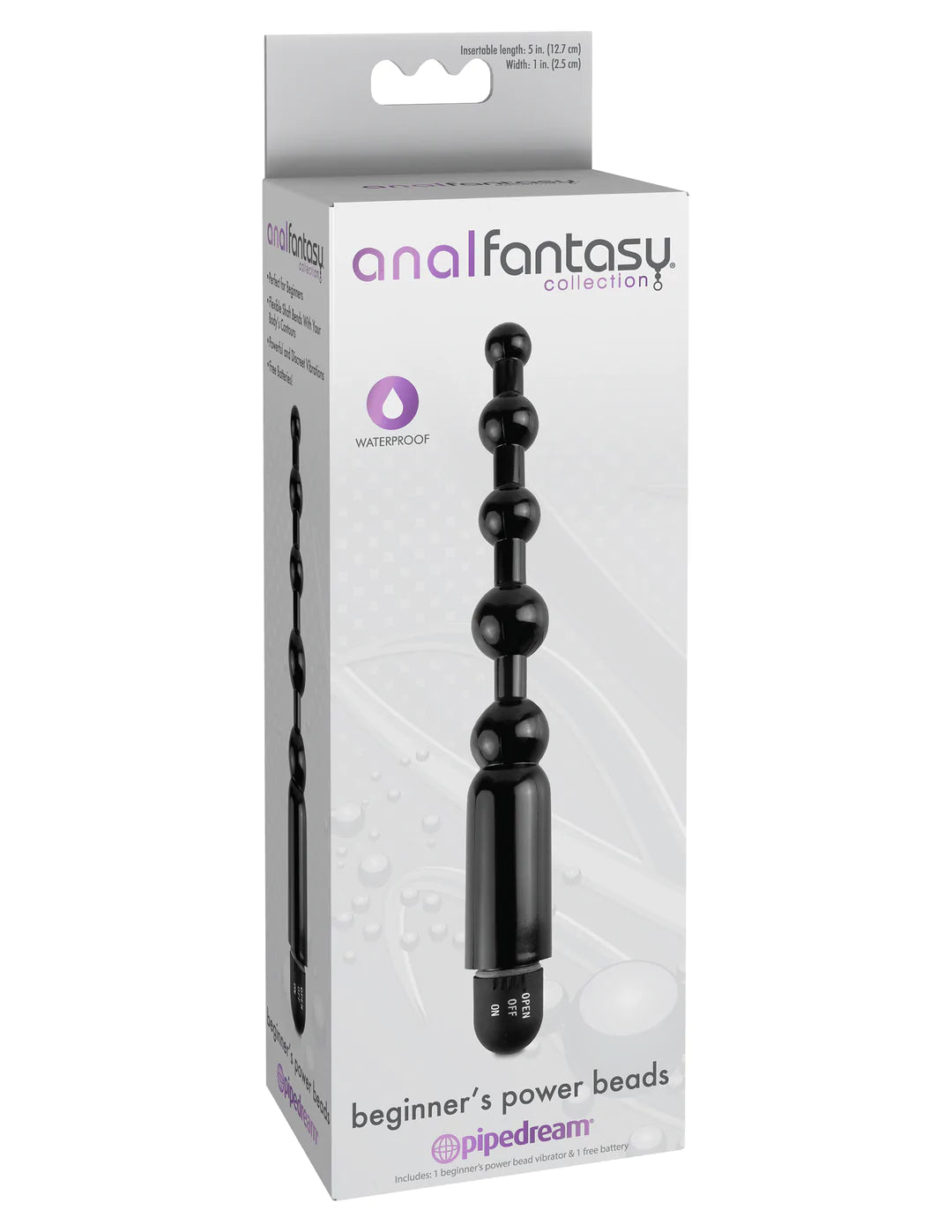 Anal Fantasy Collection - Beginner's Power Beads | Black