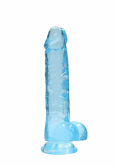 Real Rock - Crystal Clear Dildo 8" | Assorted Colours