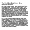 The Best Sex Dice Game Ever! | Adult Game
