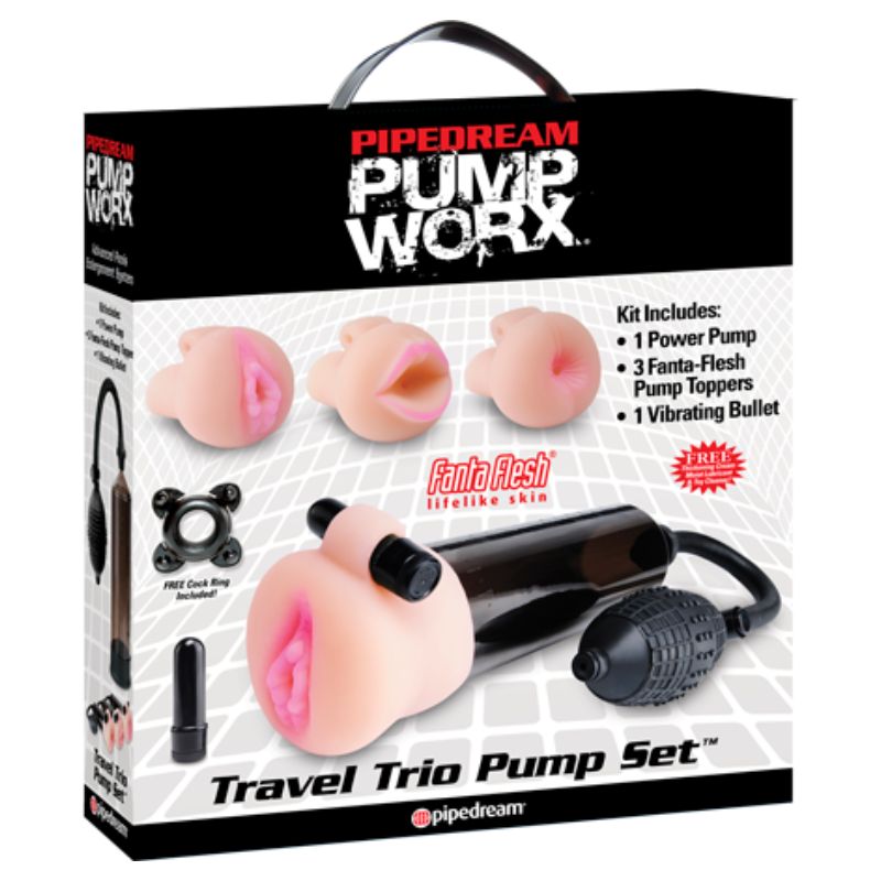 Pump Worx - Travel Trio Pump Set | Masturbator